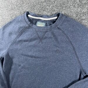 Fatface Rye Fine Gauge Knit Sweater Mens Small Navy Marl Tall Fit Raglan Sleeve